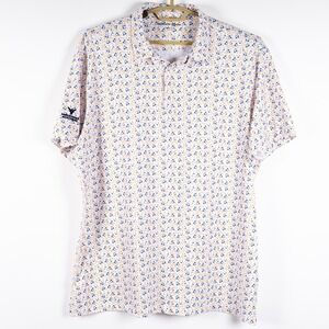 Mizzen+Main Polo Shirt‎ XL Extra Large Golf Cart Design